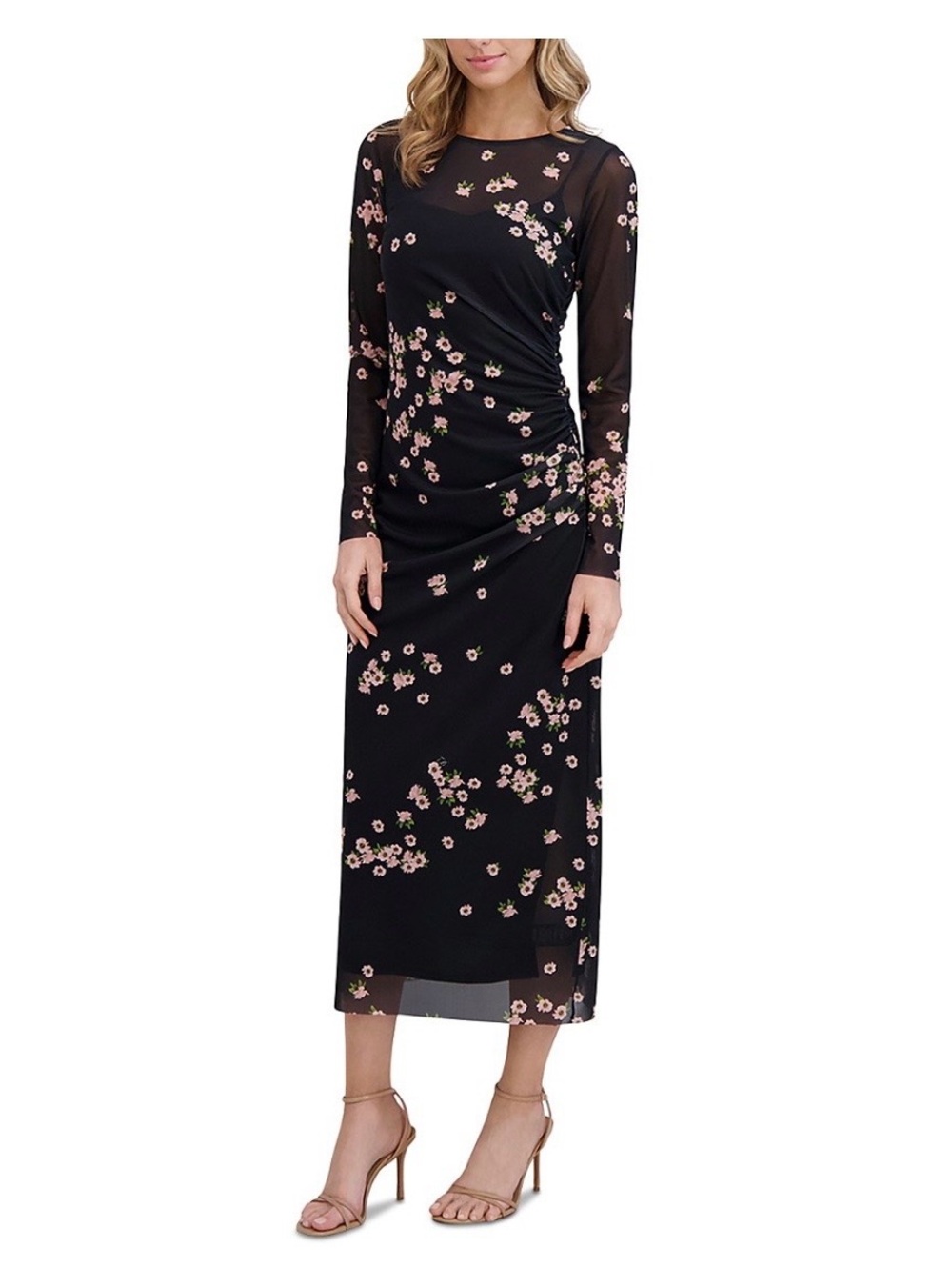 NWT - Ted Baker Printed mesh column dress